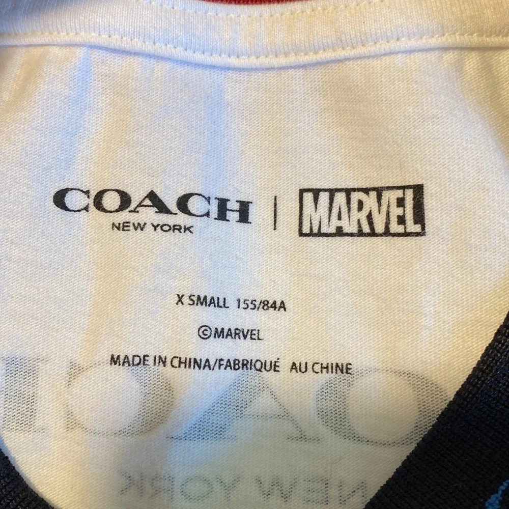 Limited Edition Coach x Marvel Captain Marvel Comic Graphic Oversized T-Shirt XS